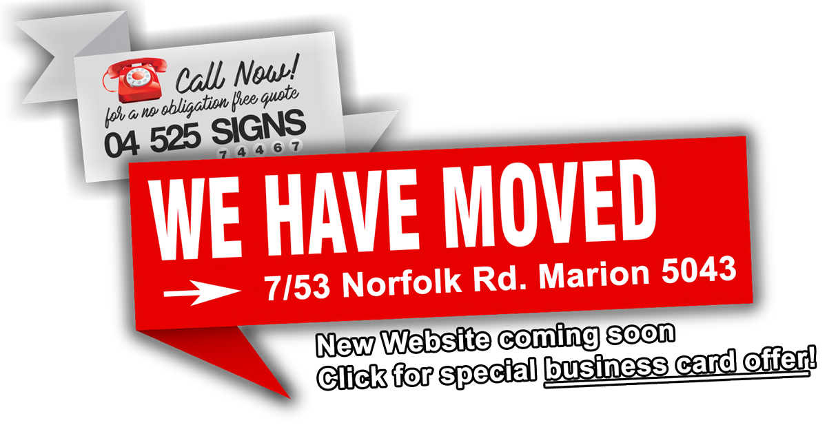 We have moved to 7/53 Norfolk Rd. Marion