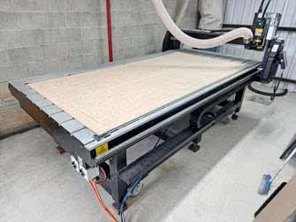 A CNC router inside a workshop